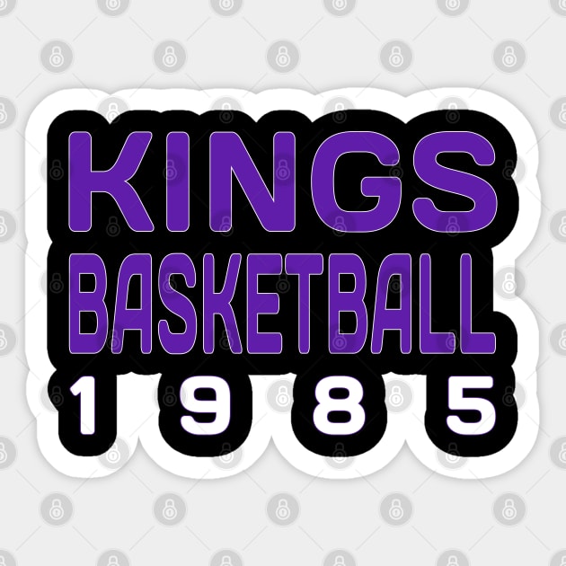 Kings Basketball Classic Sticker by Medo Creations